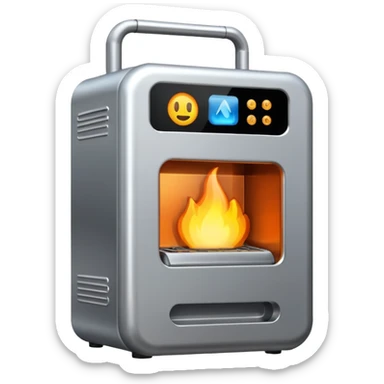 warming machine sticker
