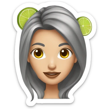 Belle femme boit un moscow mule sticker