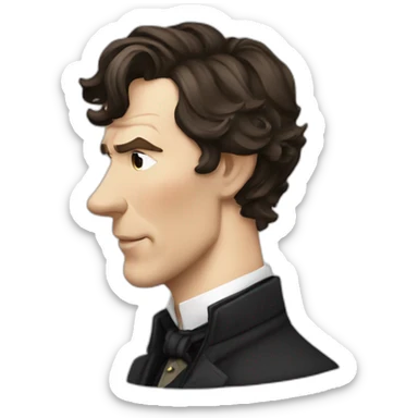 benedict cumberbatch sherlock holmes sticker