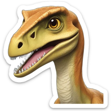 Velociraptor jurassic park sticker
