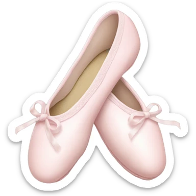 Pale pink ballet shoes sticker