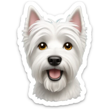Westie dog  sticker