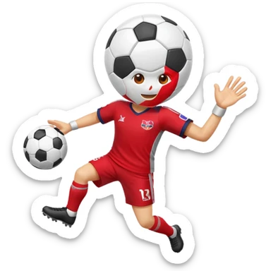 Red bull imogi for soccer match sticker