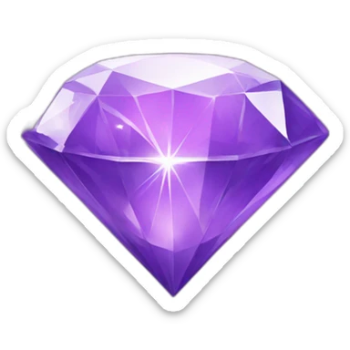 diamond purple with tree litlle stars up sticker