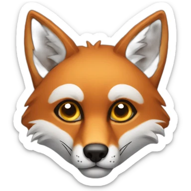 Renard qui fait un clin d oeil sticker