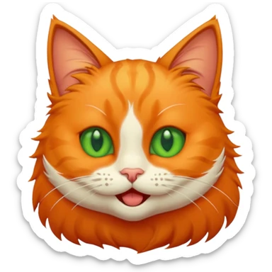 Un gato giñando el ojo sticker