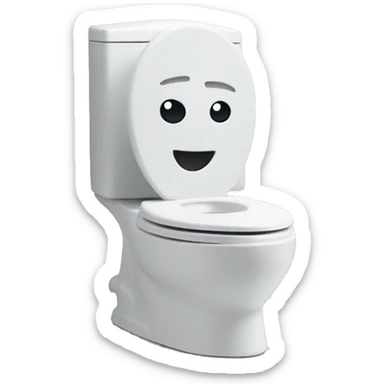 sigma toilet with a head coming out sticker