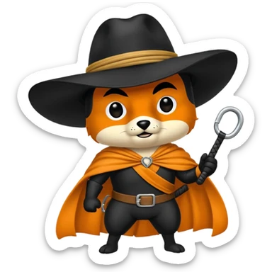 Diseña un Zorro saludando  sticker