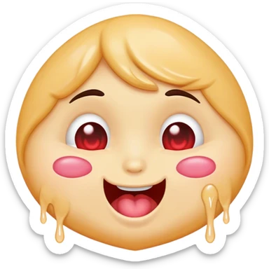 Drooling face with heart eyes  sticker