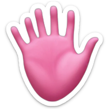 heart hands pink sticker