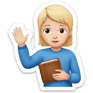 enfant range livre sticker