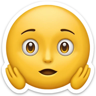 create a nonchalant emoji shrugging sticker