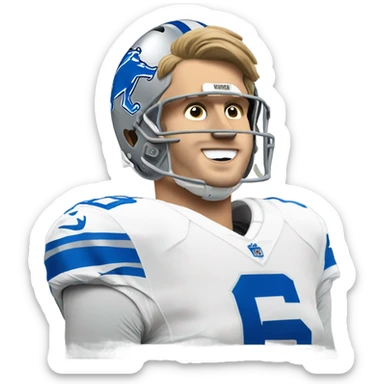 Jared Goff Detroit Lions sticker