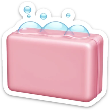 Light pink soap bar sticker