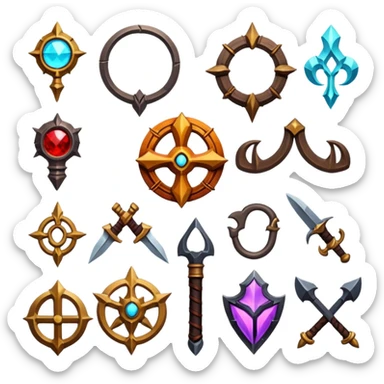 Baldur's Gate 3 class symbols sticker