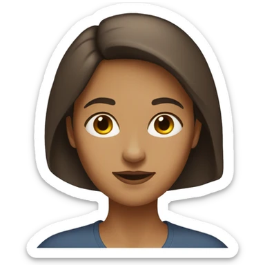 Light-brown-skin-dark-brown-hair-Woman-Civil-Engineer sticker