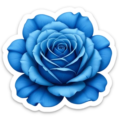 Blue roses sticker