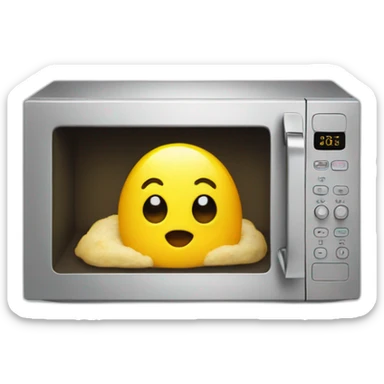 microwaved peep sticker