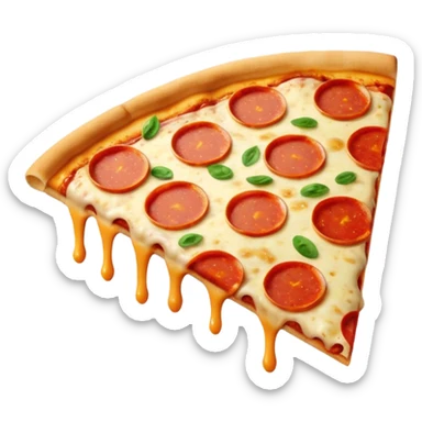 Pizza eating pizza  sticker