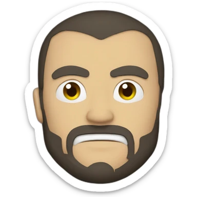 luchador mma con bendas sticker