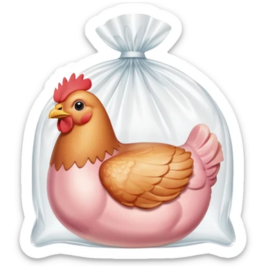 chicken package sticker