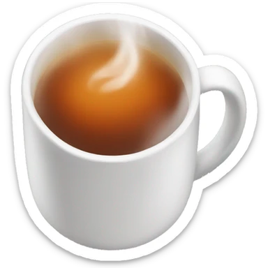 Warm tea sticker