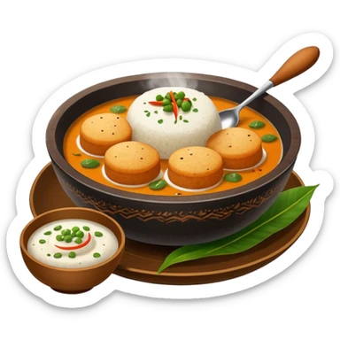 Idli and sambar sticker