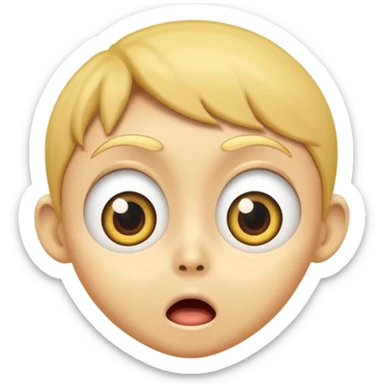 Shocking face mamoji animated sticker