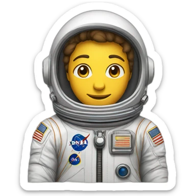Astronaut footwear engineer sticker