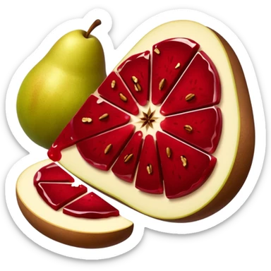 jam pear and wallnut  sticker