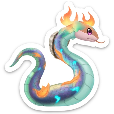 Mezprit-Charmander-Milotic-Oshawott-Pokémon-fusion, full body sticker