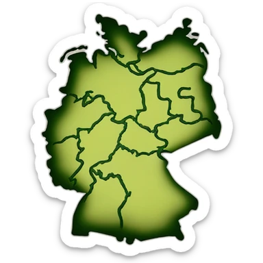 German-map sticker