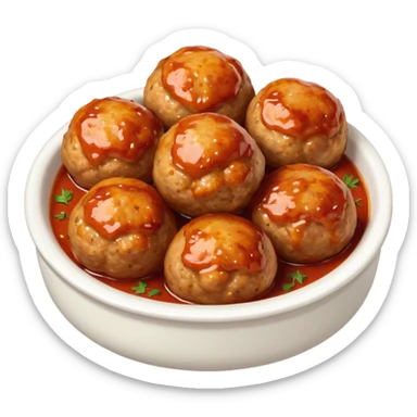 Polpette di tacchino al forno sticker