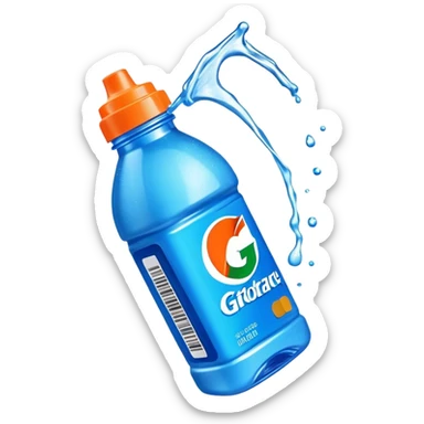 Gatorade Bottle With Credit Card Slo sticker