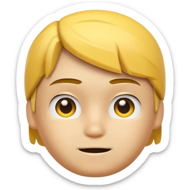 An Roblox Noob Face With An Normal expresion sticker