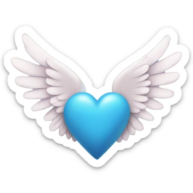 Heart with wings sticker