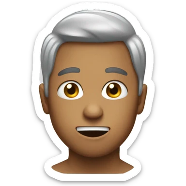 Make an emoji of someone spitting sticker