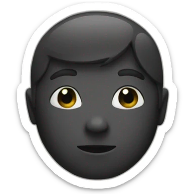 a person who is shadows so you can't see them sticker