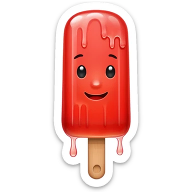 Elado de agua rojo sticker