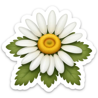Chamomile flower sticker