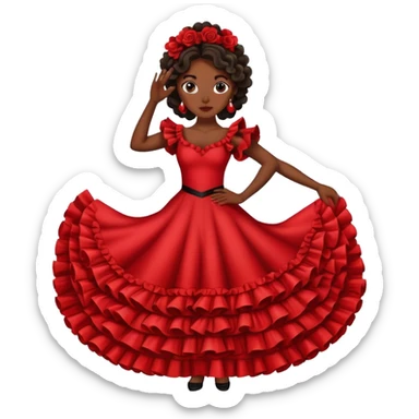 flamenco dancer sticker