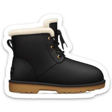 black ugg boot sticker