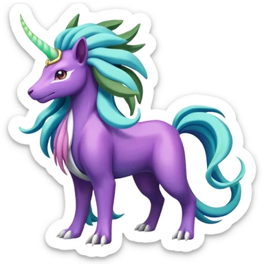 Suicune-Aurorus-Meganium-fusion (full body) sticker