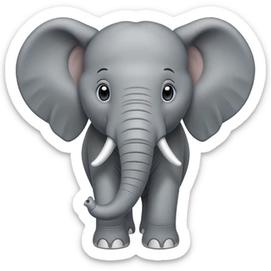 Elefant in dänemark  sticker