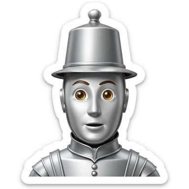 the tin man from the wizard of oZ sticker