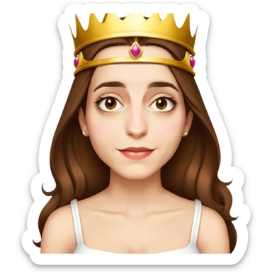 Wearing a crown sticker