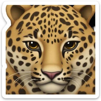 Un corazón con manchas de leopardo  sticker