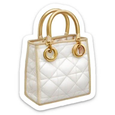 Dior logo white and gold pack sticker