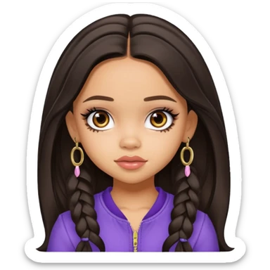 pretty bratz baddie, jenna ortega sticker