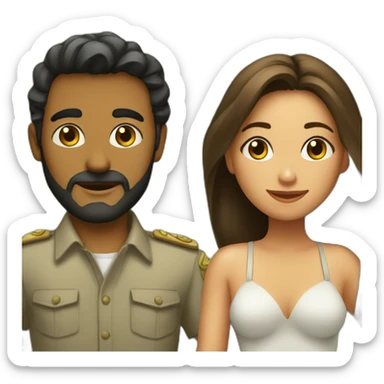 Adan y eva en el paraíso sticker